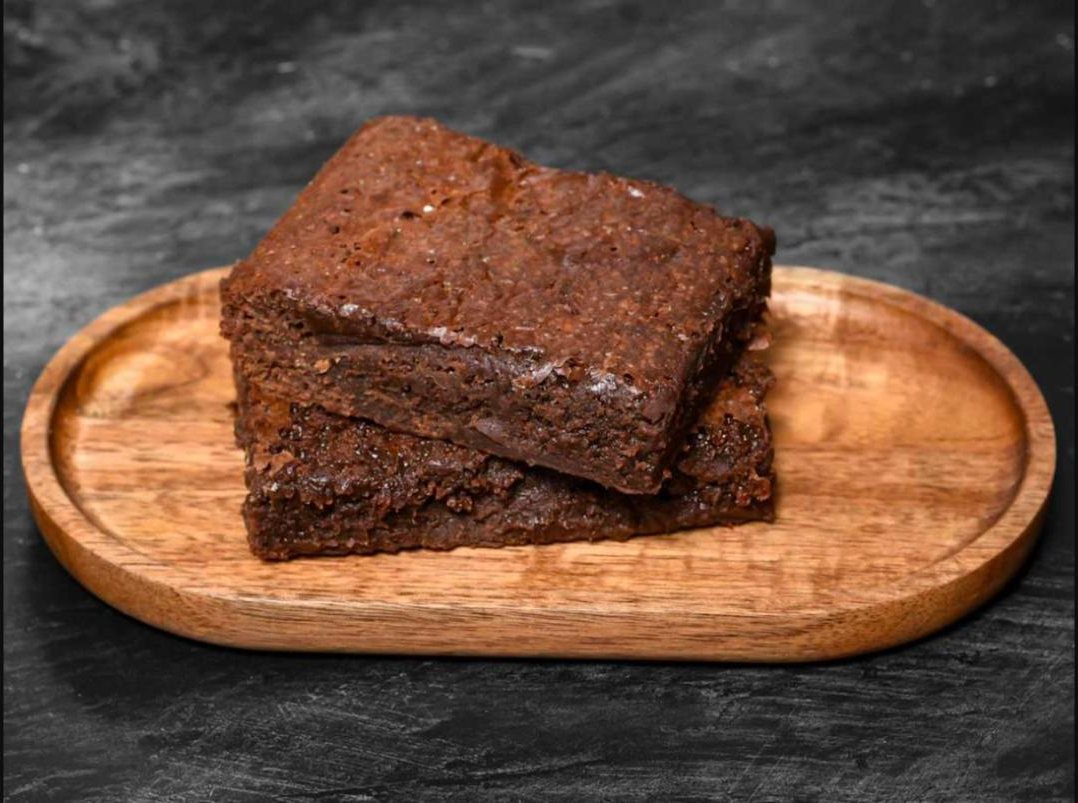 Dark chocolate fudge brownie